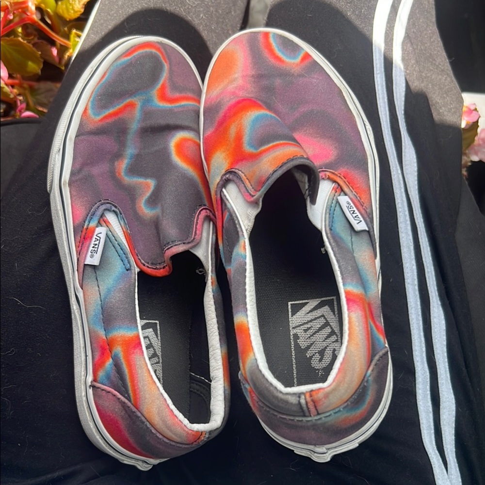 Vans Thermal Slip-On Shoes - Multicolor Unisex Skater Sneakers Slides emo size 7